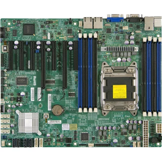 Supermicro MBD-X9SRL-B Server Motherboard - 1x Socket R LGA-2011 - Intel C602 - 8x DDR3 - RAID - 2x PCIe x16 - 2x RJ-45 - ATX