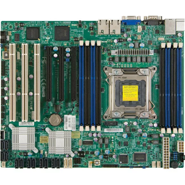Supermicro MBD-X9SRI-3F-O Server Motherboard - 1x Socket R LGA-2011 - Intel C606 - 8x DDR3 - RAID - 3x PCIe x16 - 3x RJ-45 - ATX