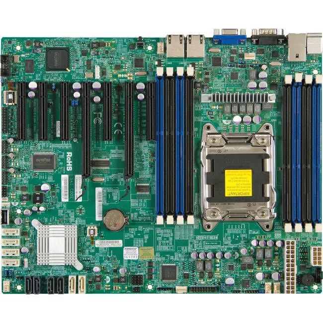 Supermicro MBD-X9SRL-O Server Motherboard - 1x Socket R LGA-2011 - Intel C602 - 8x DDR3 - RAID - 2x PCIe x16 - 2x RJ-45 - ATX