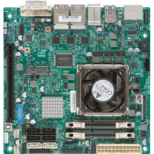 Supermicro MBD-X9SPV-M4-3QE-B Server Motherboard - Socket BGA-1023 - Intel QM77 Express - 2x DDR3 - RAID - 1x PCIe x16 - Mini ITX
