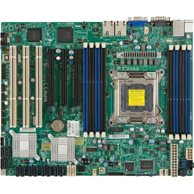 Supermicro MBD-X9SRE-3F-O Server Motherboard - 1x Socket R LGA-2011 - Intel C606 - 8x DDR3 - RAID - 3x PCIe x16 - 3x RJ-45 - ATX