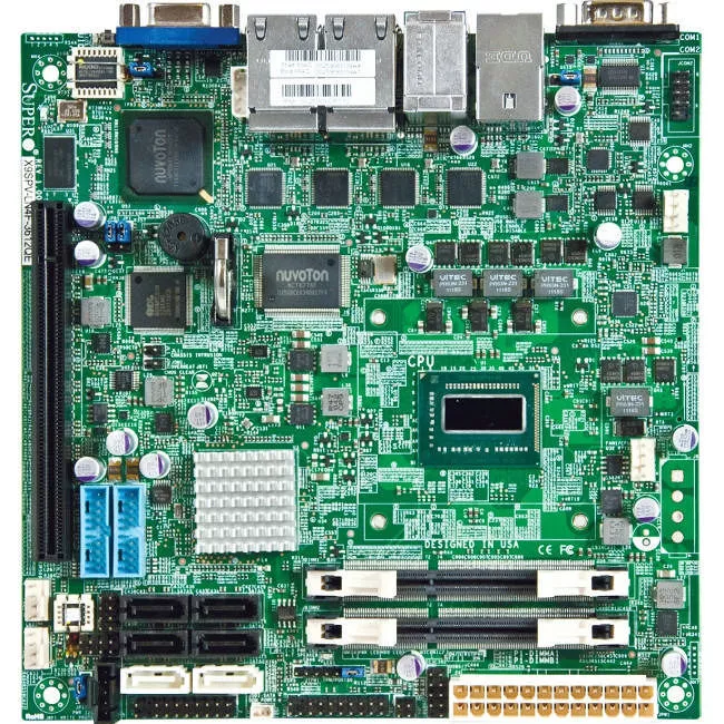 Supermicro MBD-X9SPV-F-3610ME-B Desktop Motherboard - Socket BGA-1023 - Intel QM77 Express - 2x DDR3 - RAID - 1x PCIe x16 - Mini ITX