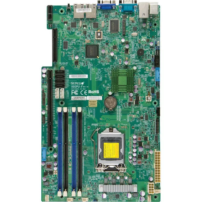 Supermicro MBD-X9SPU-F-B Server Motherboard - 1x Socket H2 LGA-1155 - Intel C216 - 4x DDR3 - RAID - 1x PCIe x16 - Proprietary Form Factor