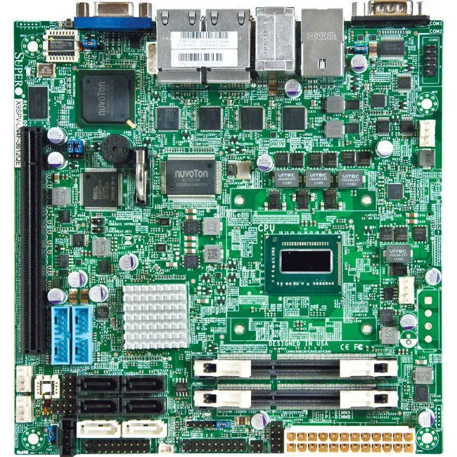 Supermicro MBD-X9SPV-F-3217UE-B Desktop Motherboard - Socket BGA-1023 - Intel QM77 Express - 2x DDR3 - RAID - Mini ITX