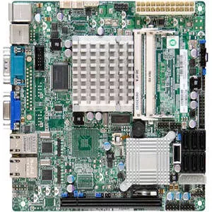 Supermicro MBD-X7SPA-H-O Server Motherboard - 1x Socket BGA-559 - Intel 2x DDR2 - RAID - Mini ITX