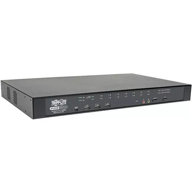 Tripp Lite B064-016-01-IPG NetDirector 16-Port Cat5 KVM over IP Switch - Virtual Media 1 Remote + 1 Local User 1U Rack-Mount TAA