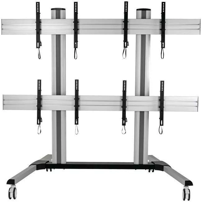Tripp Lite DMCVW4555X4 Mobile Quad-Screen Video Wall - For Four 45"-55" TVs & Monitors, Heavy Duty