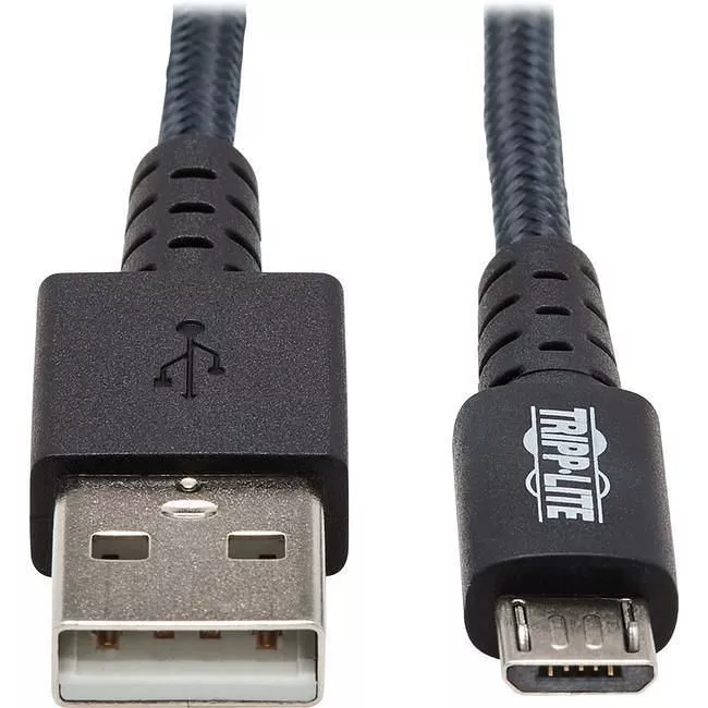 Tripp Lite U050-006-GY-MAX Heavy Duty USB-A to USB Micro-B Charging Sync Cable Androids 6ft
