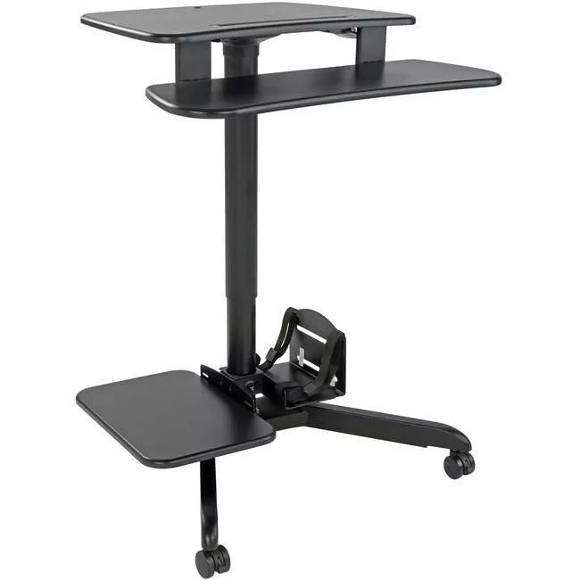 Tripp Lite WWSSRDSTC Mobile Workstation Standing Desk Rolling Cart Height-Adjustable