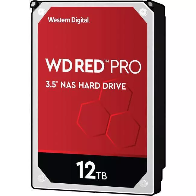 WD WD121KFBX Red Pro Hard Drive - 12 TB - 256 MB - 3.5 - SATA - 7200
