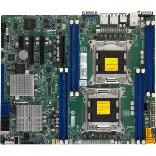 Supermicro MBD-X9DRL-EF-O Server Motherboard - 2x Socket R LGA-2011 - Intel C602-J - 8x DDR3 - RAID - 3x RJ-45 - ATX