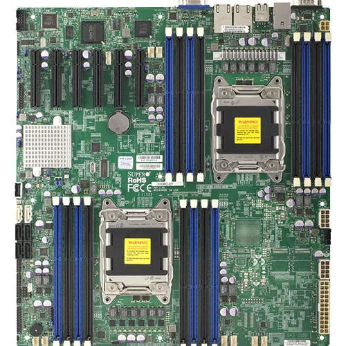 Supermicro MBD-X9DRD-EF-O Server Motherboard - 2x Socket R LGA-2011 - Intel C602-J - 16x DDR3 - RAID - 3x RJ-45 - EATX