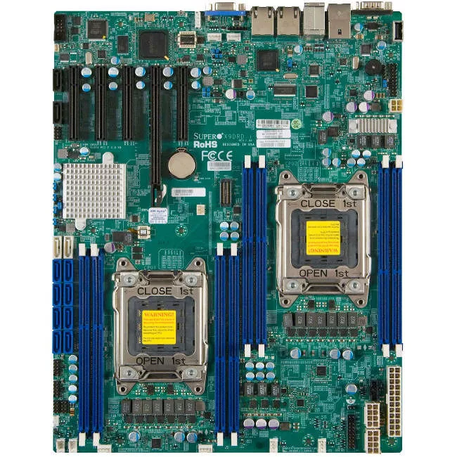 Supermicro MBD-X9DRD-IF-O Desktop Motherboard - 2x Socket R LGA-2011 - Intel C602 - 8x DDR3 - RAID - 1x PCIe x16 - 3x RJ-45 - EATX