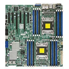 Supermicro MBD-X9DRE-LN4F-B Server Motherboard - 2x Socket R LGA-2011 - Intel C602 - 16x DDR3 - RAID - 2x PCIe x16 - 5x RJ-45 - EATX