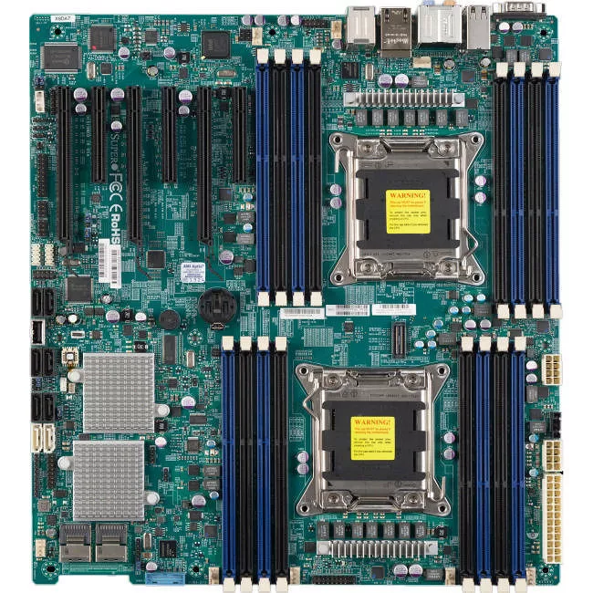 Supermicro MBD-X9DAE-O Server Motherboard - 2x Socket R LGA-2011 - Intel C602 - 16x DDR3 - RAID - 3x PCIe x16 - 2x RJ-45 - EATX