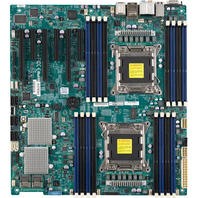 Supermicro MBD-X9DA7-O Workstation Motherboard - 2x Socket R LGA-2011 - Intel C602 - 16x DDR3 - RAID - 3x PCIe x16 - 2x RJ-45 - EATX