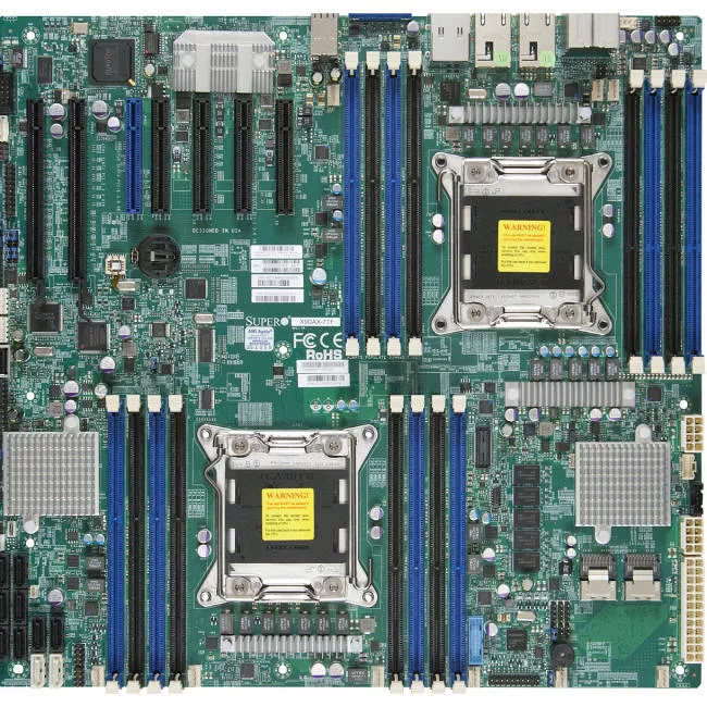 Supermicro MBD-X9DAX-ITF-O Server Motherboard - 2x Socket R LGA-2011 - Intel C602 - 16x DDR3 - RAID - 2x PCIe x16 - 3x RJ-45 - Enhanced EATX