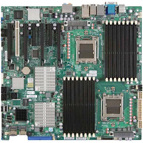 Supermicro MBD-H8DA6+-O Server Motherboard - 2x Socket F LGA-1207 - AMD SR5690 - 16x DDR2 - RAID - 4x PCIe x16 - Enhanced EATX