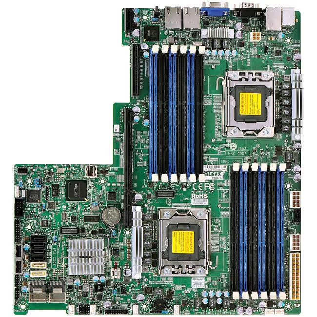 Supermicro MBD-X9DBU-IF-O Server Motherboard - 2x Socket B2 LGA-1356 - Intel C602 - 12x DDR3 - RAID - 3x RJ-45 - Proprietary Form Factor