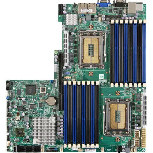 Supermicro MBD-H8DGU-O Server Motherboard - 2x Socket G34 LGA-1944 - AMD SR5670 - 16x DDR3 - RAID - EATX