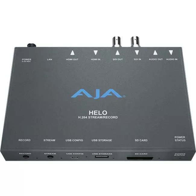 AJA HELO-R0 H.264 HD/SD Recorder and Streamer