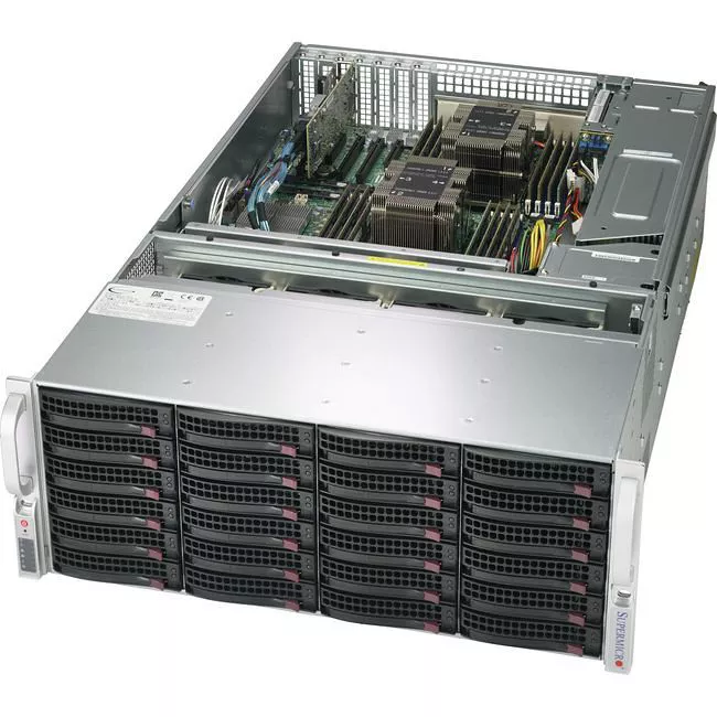 Supermicro SSG-6049P-E1CR36H 4U Rack Barebone - Intel C624 Chipset - Socket P LGA-3647 - 2 x CPU