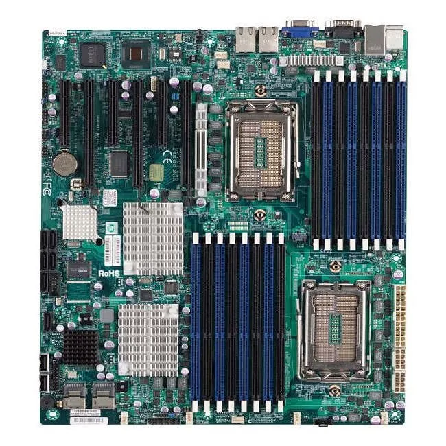 Supermicro MBD-H8DG6-B Server Motherboard - 2x Socket G34 LGA-1944 - AMD SR5690 - 16x DDR3 - RAID - 3x PCIe x16 - 2x RJ-45 - EATX