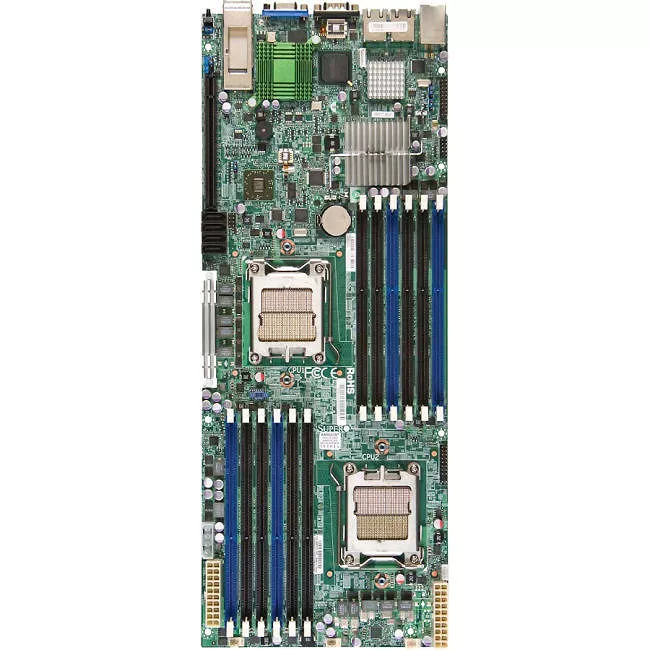 Supermicro MBD-H8DCT-F-B Server Motherboard - 2x Socket C32 LGA-1207 - AMD SR5670 - 12x DDR3 - RAID - 1x PCIe x16 - 3x RJ-45 - Proprietary Form Factor