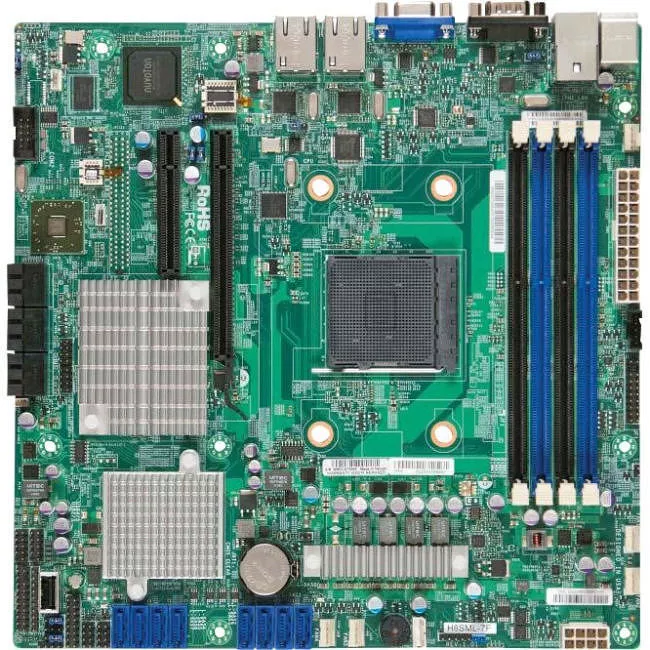 Supermicro MBD-H8SML-IF-O Server Motherboard - 1x Socket AM3+ - AMD SR5650 - 4x DDR3 - RAID - 1x PCIe x16 - 2x RJ-45 - Micro ATX