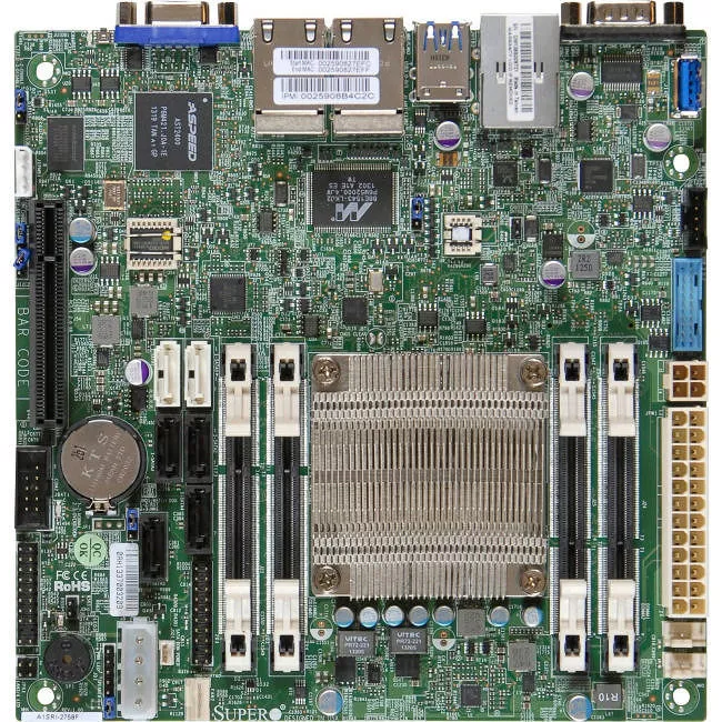 Supermicro MBD-A1SAI-2750F-O Desktop Motherboard - Socket BGA-1283 - Intel 4x DDR3 - 5x RJ-45 - Mini ITX