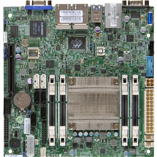 Supermicro MBD-A1SAI-2750F-B Server Motherboard - Socket BGA-1283 - Intel 4x DDR3 - Mini ITX