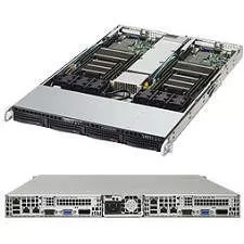 Supermicro SYS-6018TR-T 1U Barebone - Intel C612 Express Chipset - 2 Nodes - LGA 2011-v3 - 2 x CPU