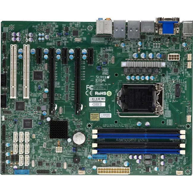 Supermicro MBD-X10SAE-O Server Motherboard - 1x Socket H3 LGA-1150 - Intel C226 - 4x DDR3 - RAID - 2x PCIe x16 - 2x RJ-45 - ATX