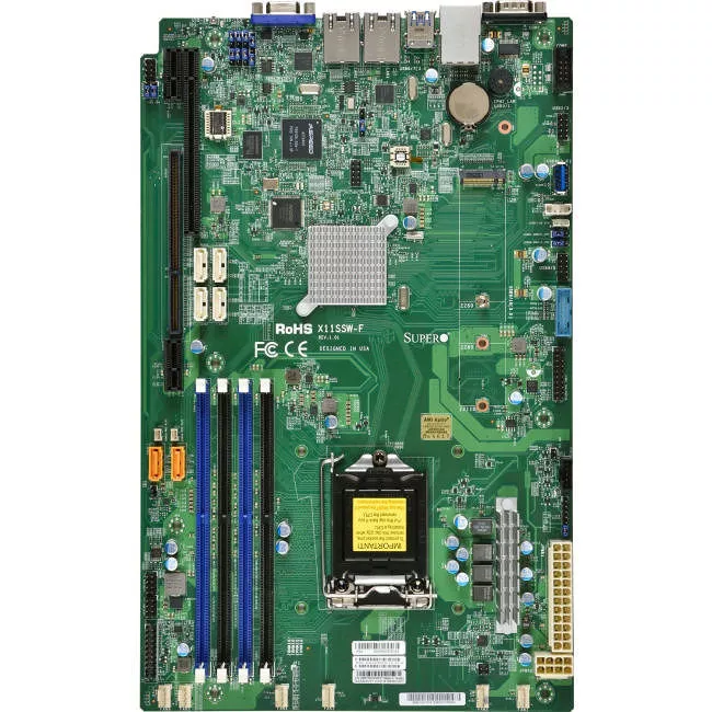 Supermicro MBD-X11SSW-F-O Server Motherboard - 1x Socket H4 LGA-1151 - Intel C236 - 4x DDR4 - RAID - 2x PCIe x16 - Proprietary Form Factor