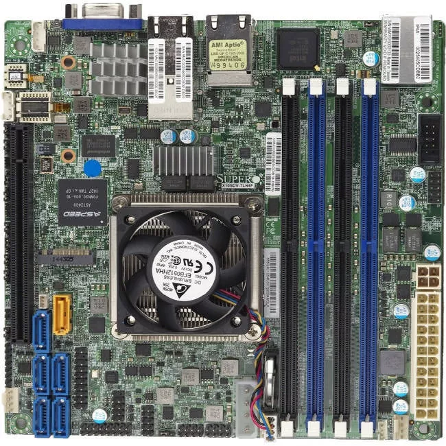 Supermicro MBD-X10SDV-8C-TLN4F-O Server Motherboard - Socket BGA-1667 - Intel 4x DDR4 - 1x M.2 - 1x PCIe x16 - Mini ITX