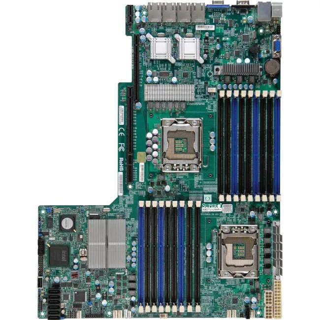 Supermicro MBD-X8DTU-LN4F+-O Server Motherboard - 2x Socket B LGA-1366 - Intel 5520 - 18x DDR3 - RAID - 1x PCIe x16