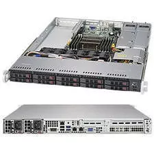 Supermicro SYS-1018R-WC0R 1U RM Barebone - C612 Express Chipset - LGA 2011-v3