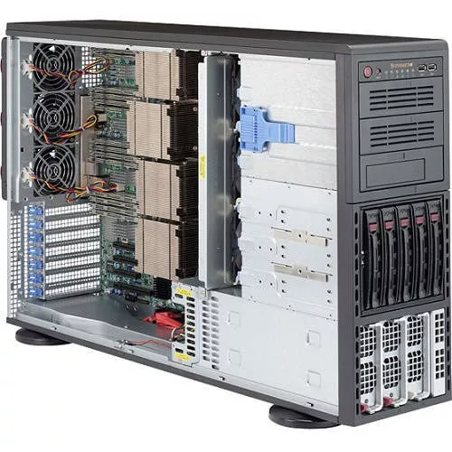 Supermicro SYS-8048B-C0R4FT 4U Tower Barebone - Intel C602J Chipset - Socket R1 LGA-2011 - 4 x CPU