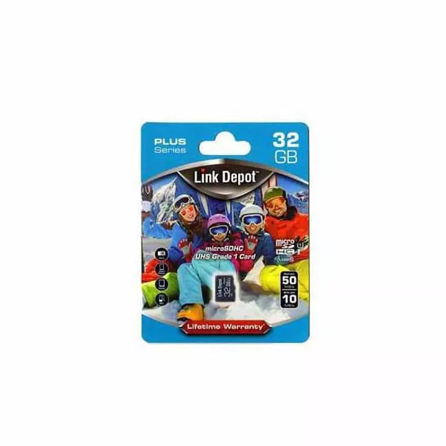 Link Depot LD-MSD32G Plus 32 GB microSDHC Flash Card