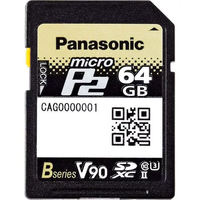 Panasonic AJ-P2M064BG 64GB microP2 UHS-II Memory Card