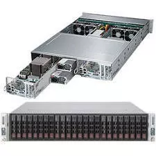 Supermicro SYS-2028TP-DTFR 2U 2 Node RM Barebone - C612 Express Chipset - LGA 2011-v3 - 2x CPU