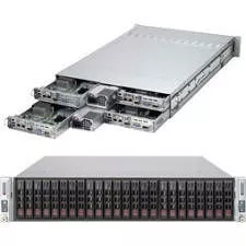 Supermicro SYS-2027TR-H72FRF 2U Rack Barebone - Intel C602 Chipset - 4 Nodes - 2X Socket R LGA-2011