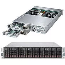 Supermicro SYS-2027PR-HTFR 2U Rack Barebone - Intel C606 Chipset - 4 Nodes - 2X Socket R LGA-2011