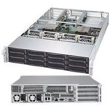 Supermicro SYS-6028U-TRT+ 2U Rackmount Barebone - Intel C612 Express Chipset - LGA 2011-v3 - 2x CPU