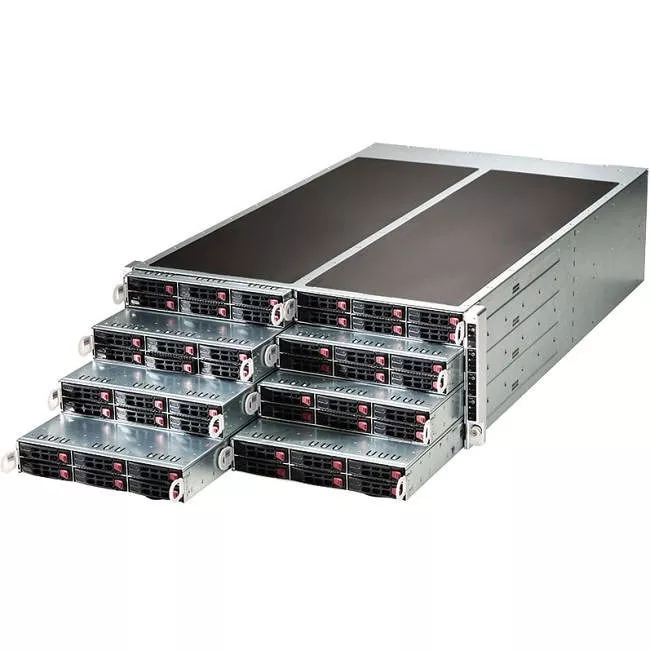 Supermicro SYS-F618R2-RC1+ 4U Barebone - Intel C612 Chipset - 8 Nodes - Socket LGA 2011-v3 - 2x CPU