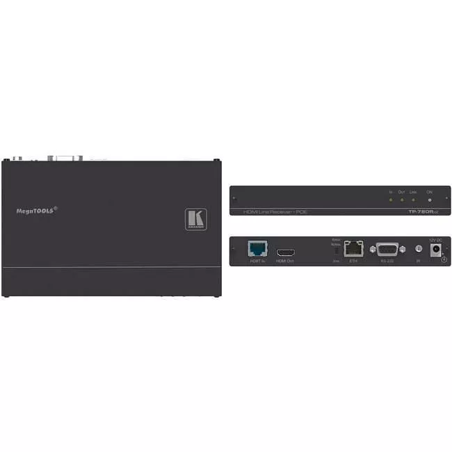 Kramer 50-80398190 HDMI, POE RS−232, ETH & IR over HDBaseT Twisted Pair Receiver