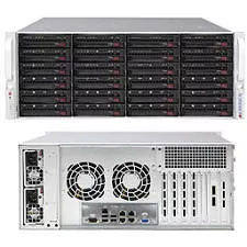 Supermicro SSG-6047R-E1R24N 4U Rackmount Barebone - Intel C602 Chipset - Socket R LGA-2011 - 2x CPU