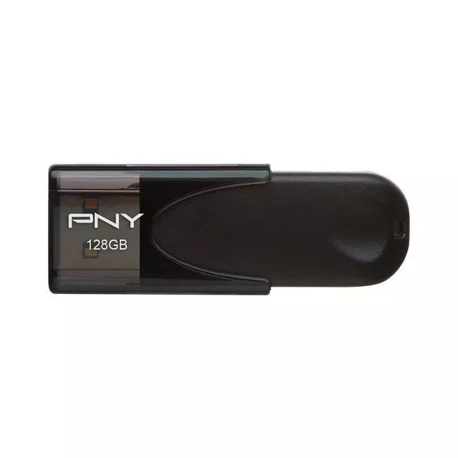PNY P-FD128ATT4-GE Attache USB 2.0 Flash Drive, 128 GB - Black