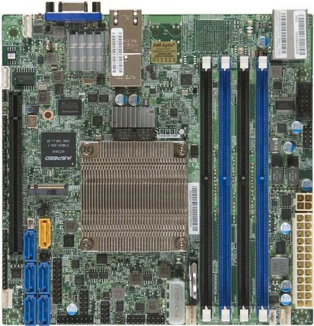 Supermicro MBD-X10SDV-4C-TLN2F-O Server Motherboard - Socket BGA-1667 - Intel 4x DDR4 - 1x M.2 - 1x PCIe x16 - Mini ITX