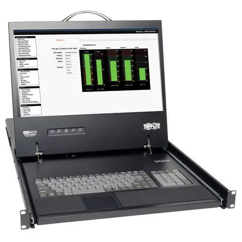 Tripp Lite B070-008-19 NetCommander 8-Port Cat5 1U Rack-Mount Console KVM Switch with 19-in. LCD